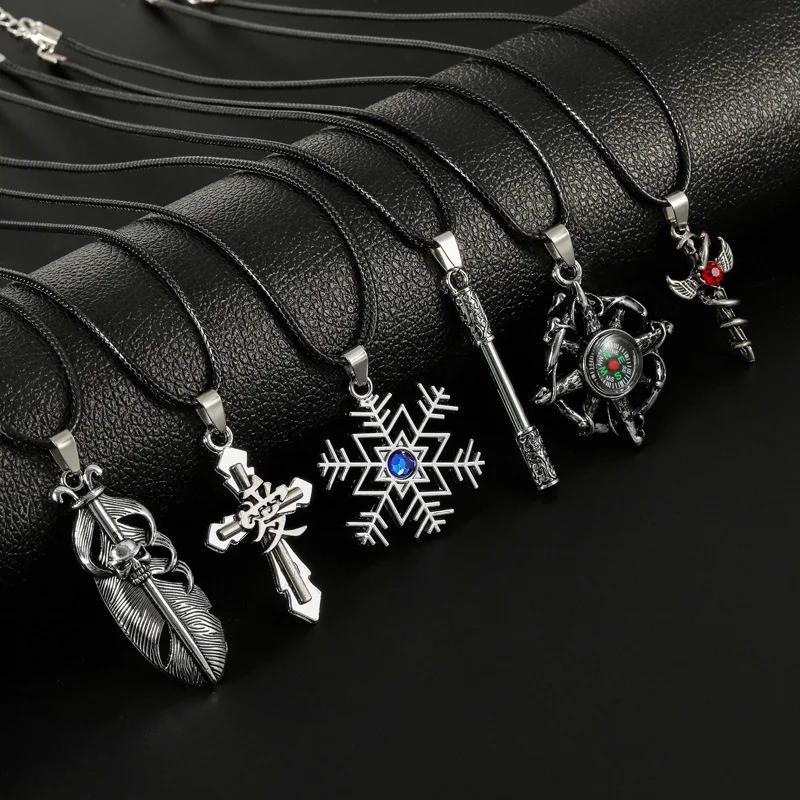 

Long fashion new couple men's necklace trend punk style unisex personality versatile student hip hop accessories sweater chain