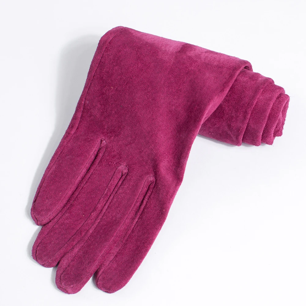 Длинные замшевые кожаные вечерние длинные перчатки различные цвета 30 80 см|long