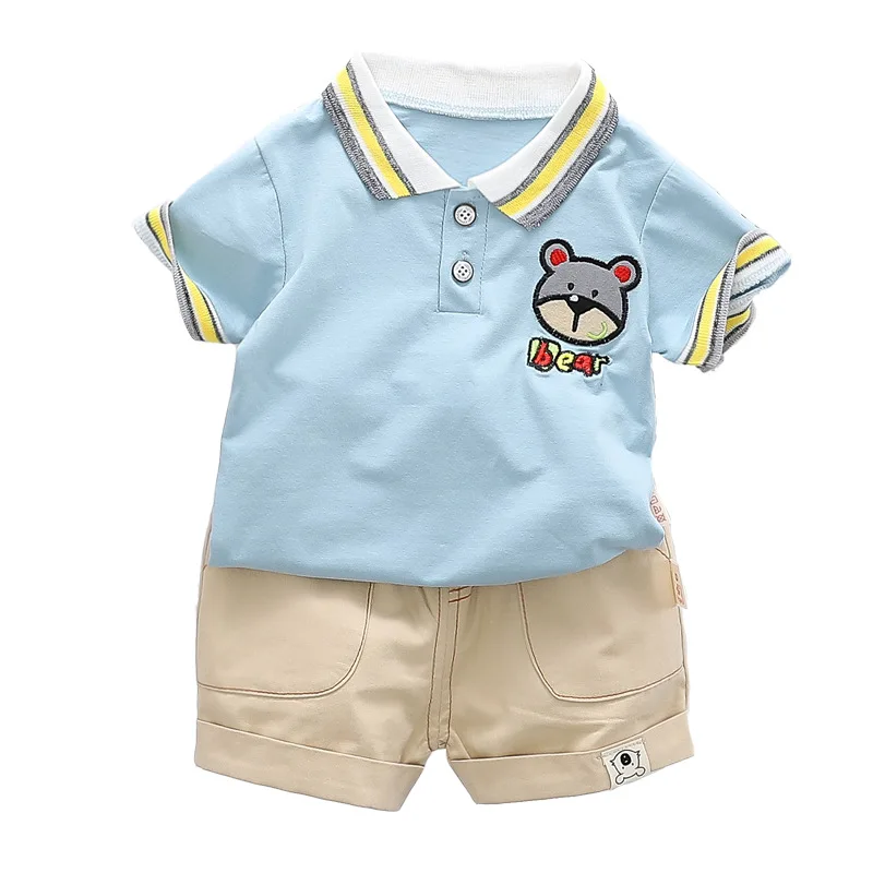 

New Summer Baby Boy Clothes Suit Children Girls Cartoon T Shirt Shorts 2Pcs/sets Toddler Cotton Fashion Clothing Kids Tracksuits