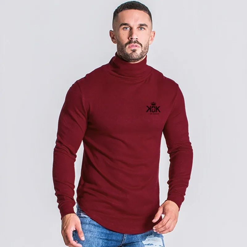 Мужские зимние свитера теплые флисовые утолщенные одноцветные мужские вязаные