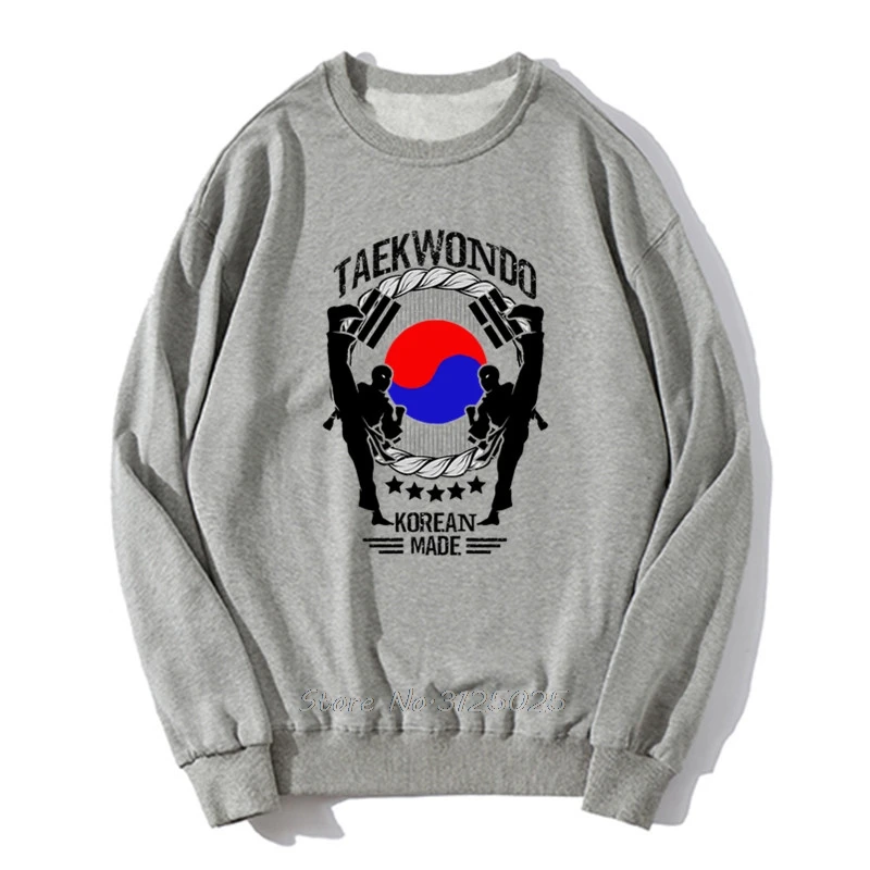 

Taekwondo YinYang Korea Martial Art Hoodie Men Autumn Winter Pullover Sweatshirt Streetwear Harajuku