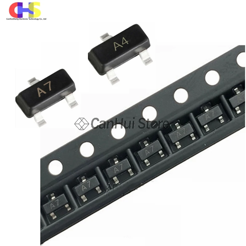 100 шт. BAV70 A4 BAV99 A7 0.2A/70V SOT23 3 3PIN SMD новый оригинальный транзистор|Диоды| |