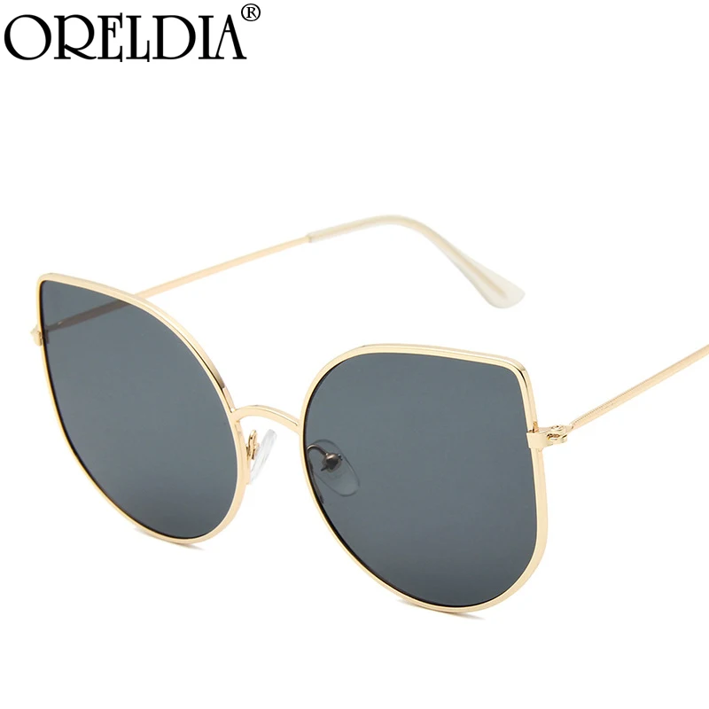 

Luxury Brand Cat Eye Sunglasses 2022 Women Oversized Metal Frames Sun Glasses Shades Eyewear Female Chic Eyeglasses UV400 Oculos