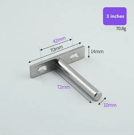 3 inches Высококачественный " 4" " складной опорный кронштейн для полки Скрытая подвесная настенная полка Опорные кронштейны для различных кронштейнов - Цвет: 3 inches