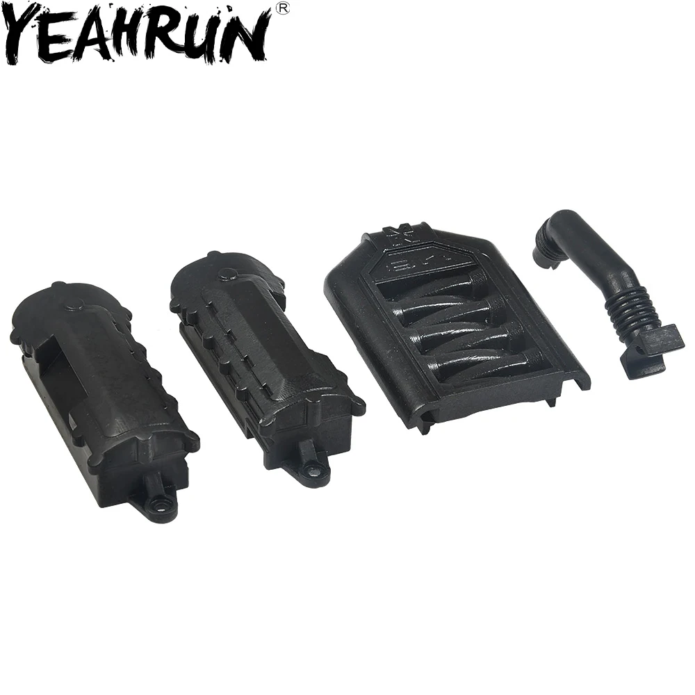 

Крышка капота двигателя YEAHRUN, черная, для гусеничного трактора D90, D110, V8, 1/10