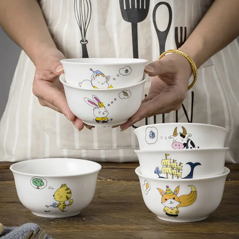 

Столовые приборы чаша стильная футболка с изображением персонажей видеоигр Керамика личность миска для еды чашка для дома квадратная миск...