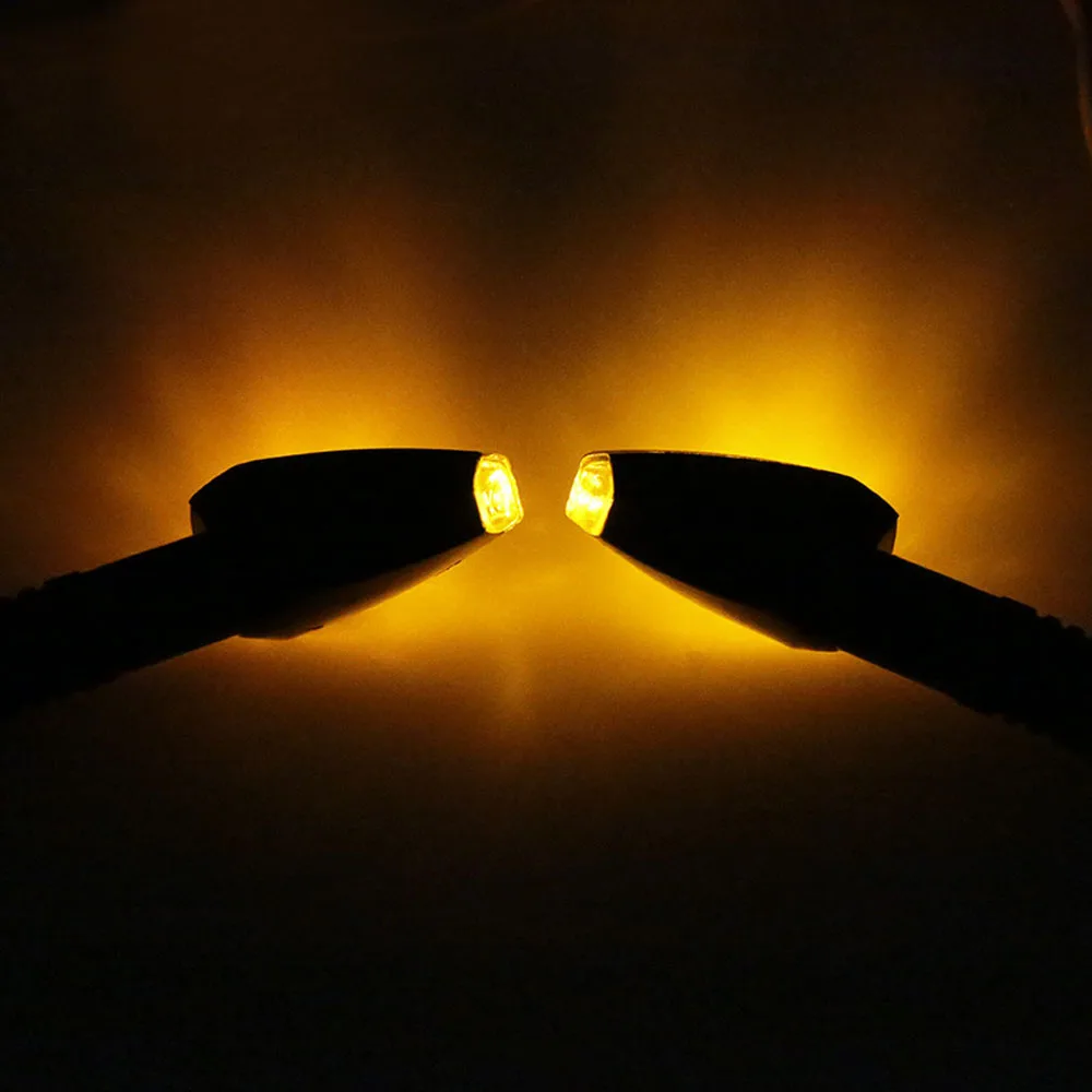 

2x Motorcycle Scooter Street Bike Pineapple Style LED Turn Signal Light Indicator Lamp Universal