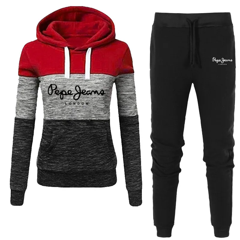 

Women's Tracksuit 2 Piece Set Pullover Hoodie+Pants Sports Suit Female Autumn Winter Sweatshirt Sets Sportswear Suits For Woman