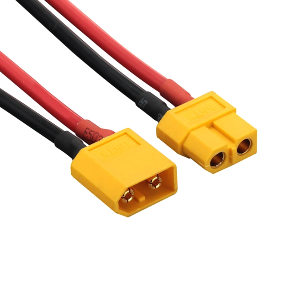 

2 pcs of XT60 Battery Male, Female Connector Plug with Silicon 14 AWG Wire