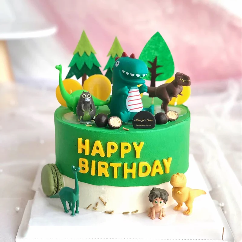 Тематический Топпер для торта в виде динозавра джунглей сафари украшение дня