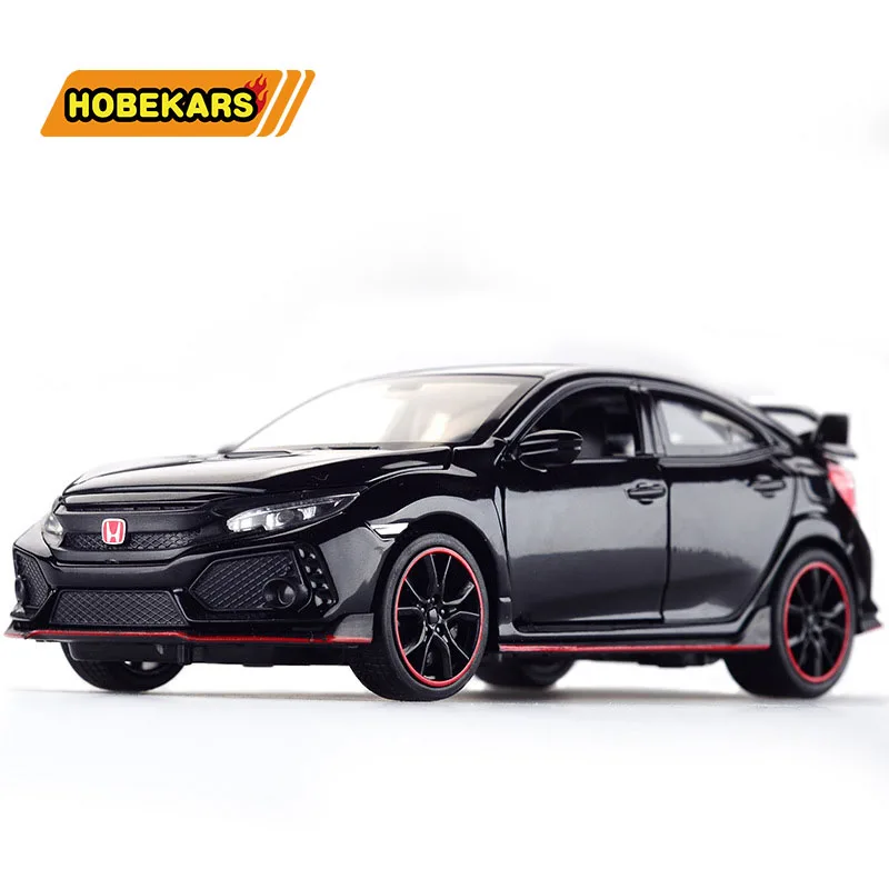 Литьевая модель автомобиля Honda Civic Тип R 1/32 металлический сплав моделирование