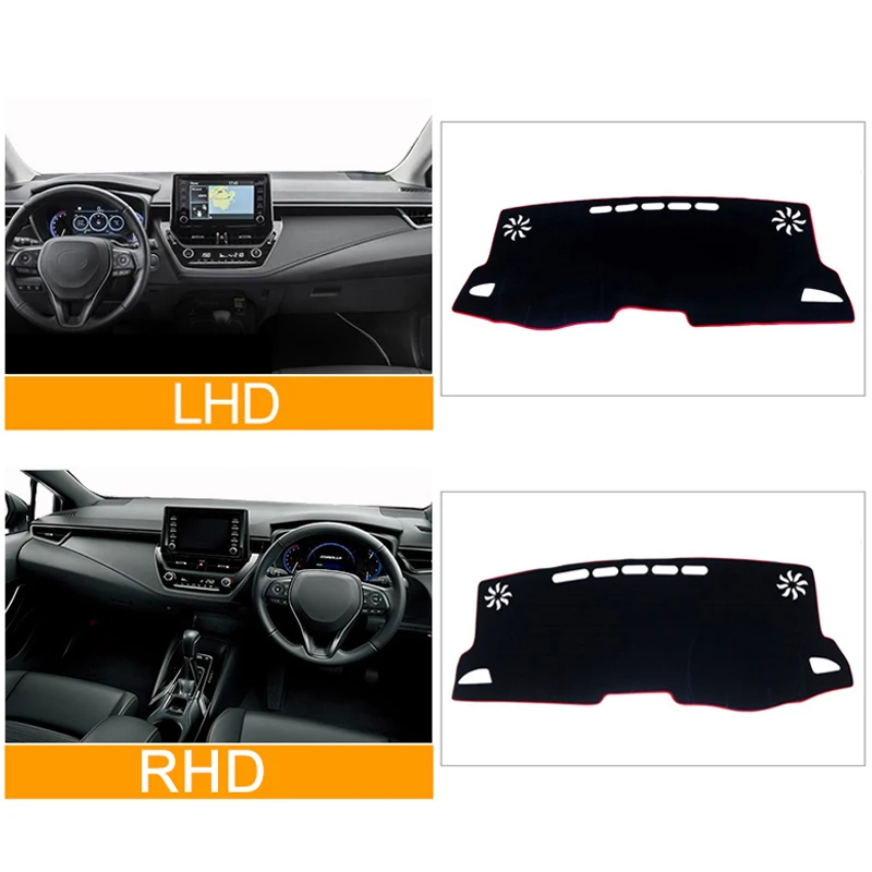 Чехол для приборной панели автомобиля Toyota Corolla E210 12th 2019 2020 2021 2022 2023 - купить по