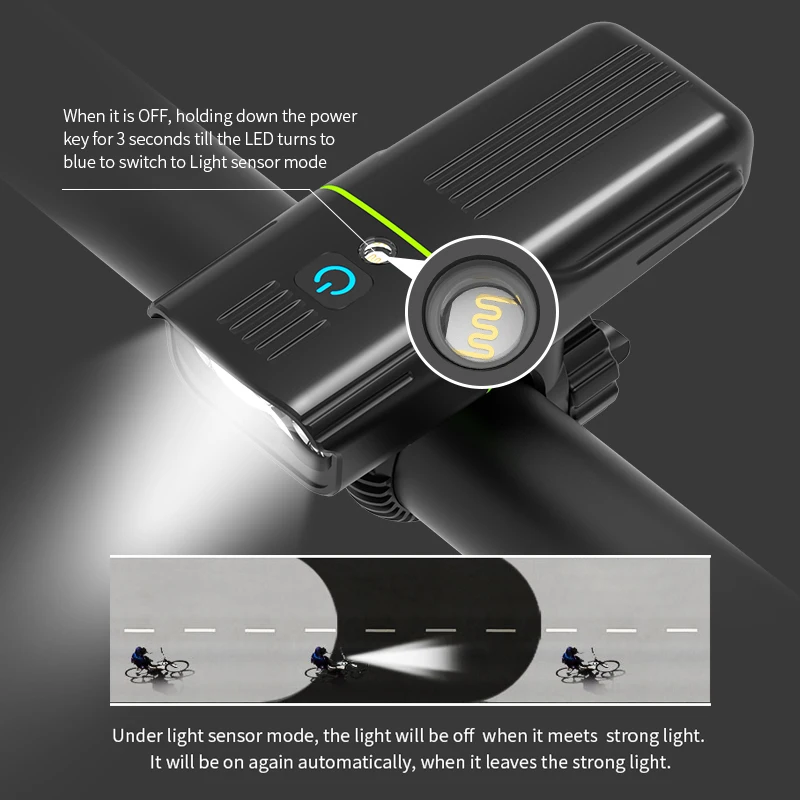 NATFIRE светильник Сенсор велосипедный с черные красные серые синие сзади USB