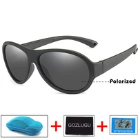 gozlugu the new children square polarized sunglasses kids silicone safe sun glasses girls boys uv400 coating mirror 2021