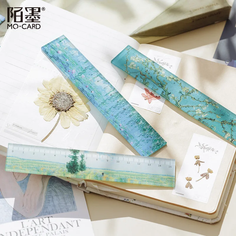 

20 pcs/lot Starry sky bookmark rulers Kawaii laser girl drawing template lace Sewing Ruler stationery office school