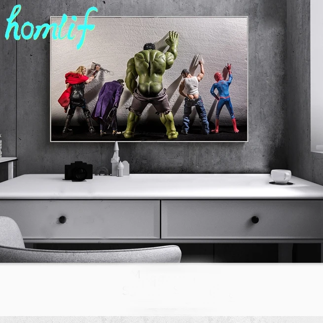 5d алмазная вышивка Супергерои в туалете Тор забавные герои Marvel Алмазная