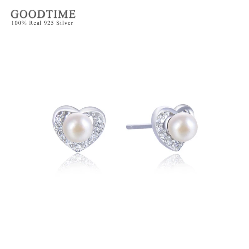 

Роскошные Стразы в виде капель с кристаллами в форме женские чистый 100% 925 стерлингового серебра в форме сердца свадебные жемчужные серьги-гвоздики с ко Дню Святого Валентина, модный подарок