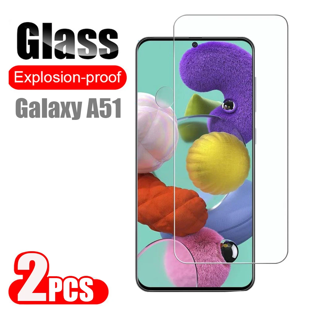 

Прозрачное Защитное стекло для Samsung A51, 2 шт., протектор экрана из закаленного стекла для Samsung Galaxy A51, твердость 9H