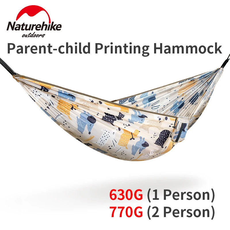 

Naturehike DC-C03 уличный гамак для родителей и детей 1-2 человек Расширенный гамак с защитой от опрокидывания 770 г Сверхлегкий 240 т