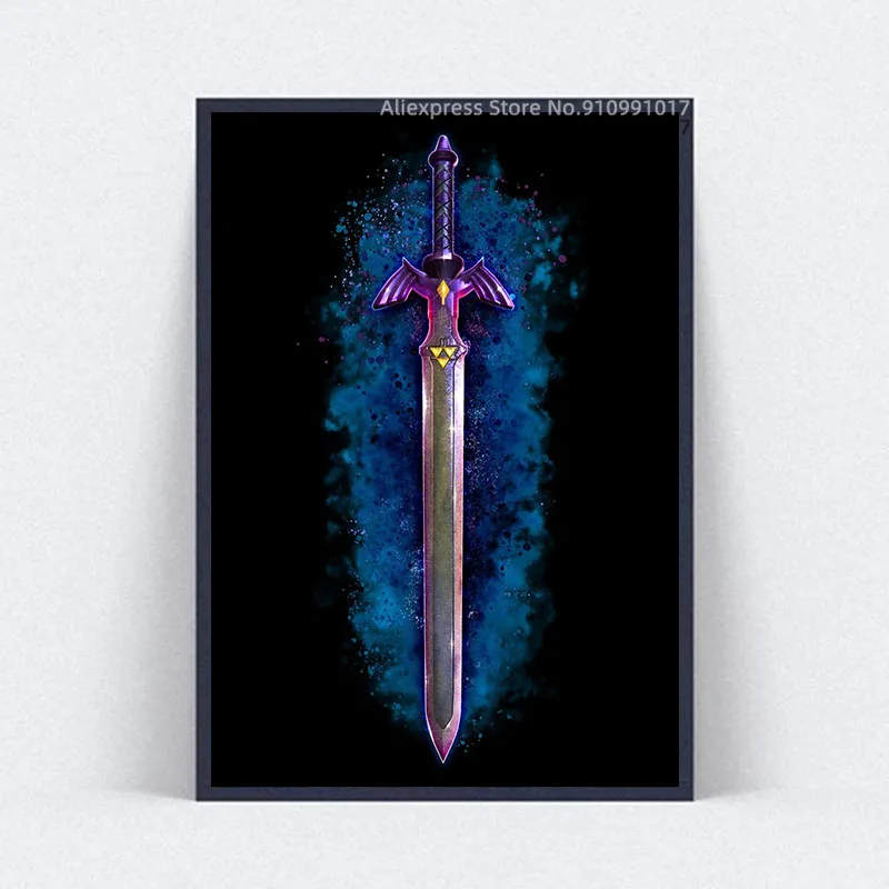 Картина Мастер мечей для видеоигр холст постеры и принты Настенная картина