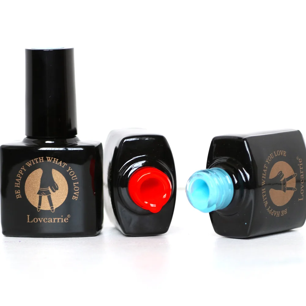 LOVCARRIE набор гель лака Lucky color UV Vernis Полупостоянный праймер верхнее покрытие 6 5 мл
