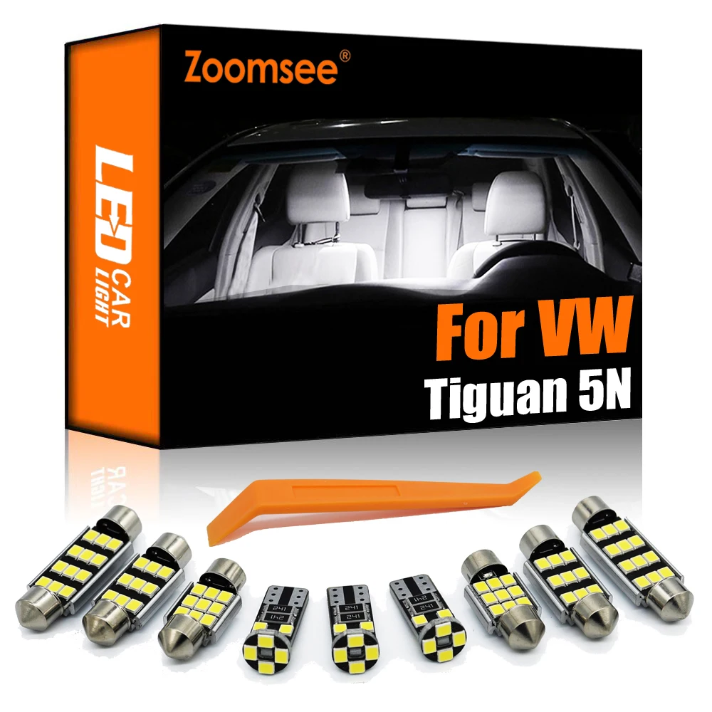 Zoomsee 13 шт. внутренний светодиодный для Volkswagen VW Tiguan 5N 2009 2015 Canbus автомобиль лампы в