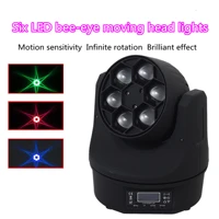 6 x 15w rgbw 4in1 stage wash bee eyes moving head led moving head show party light
