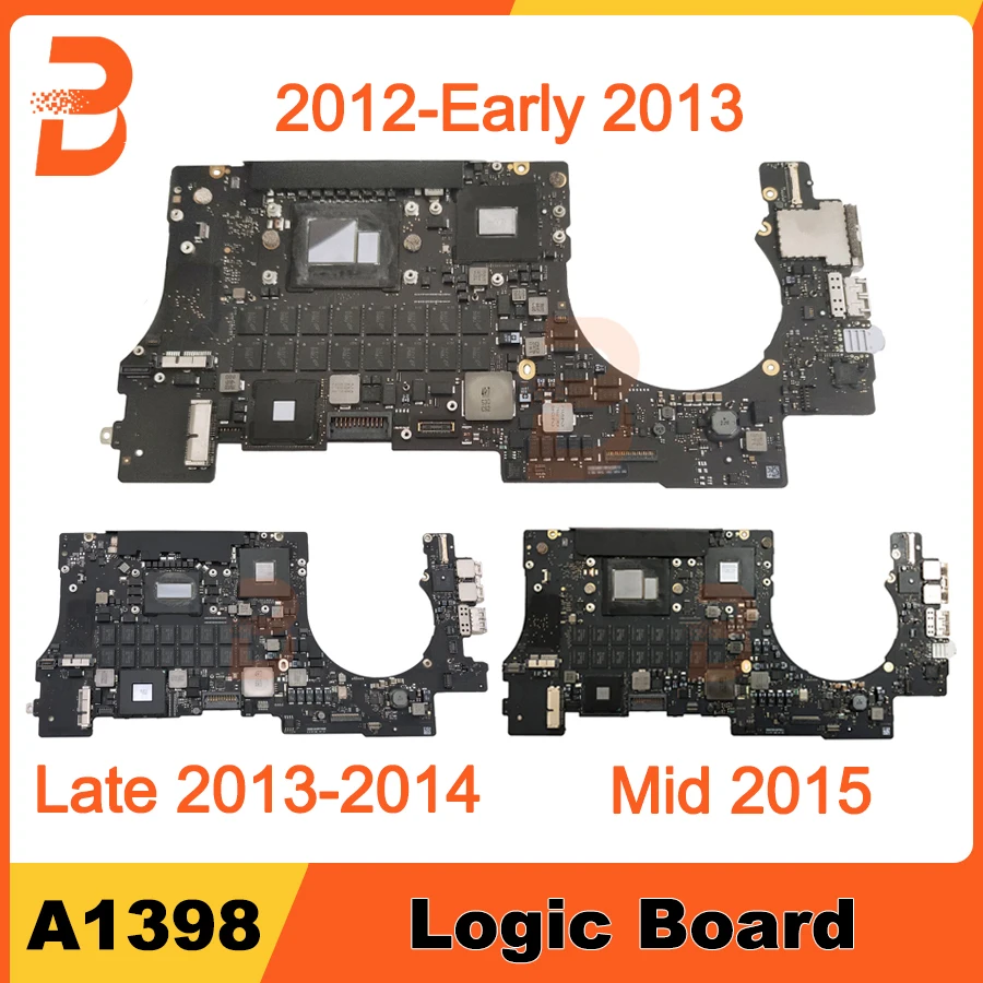 Протестированная оригинальная логическая плата A1398 для MacBook Pro Retina 15 дюймов