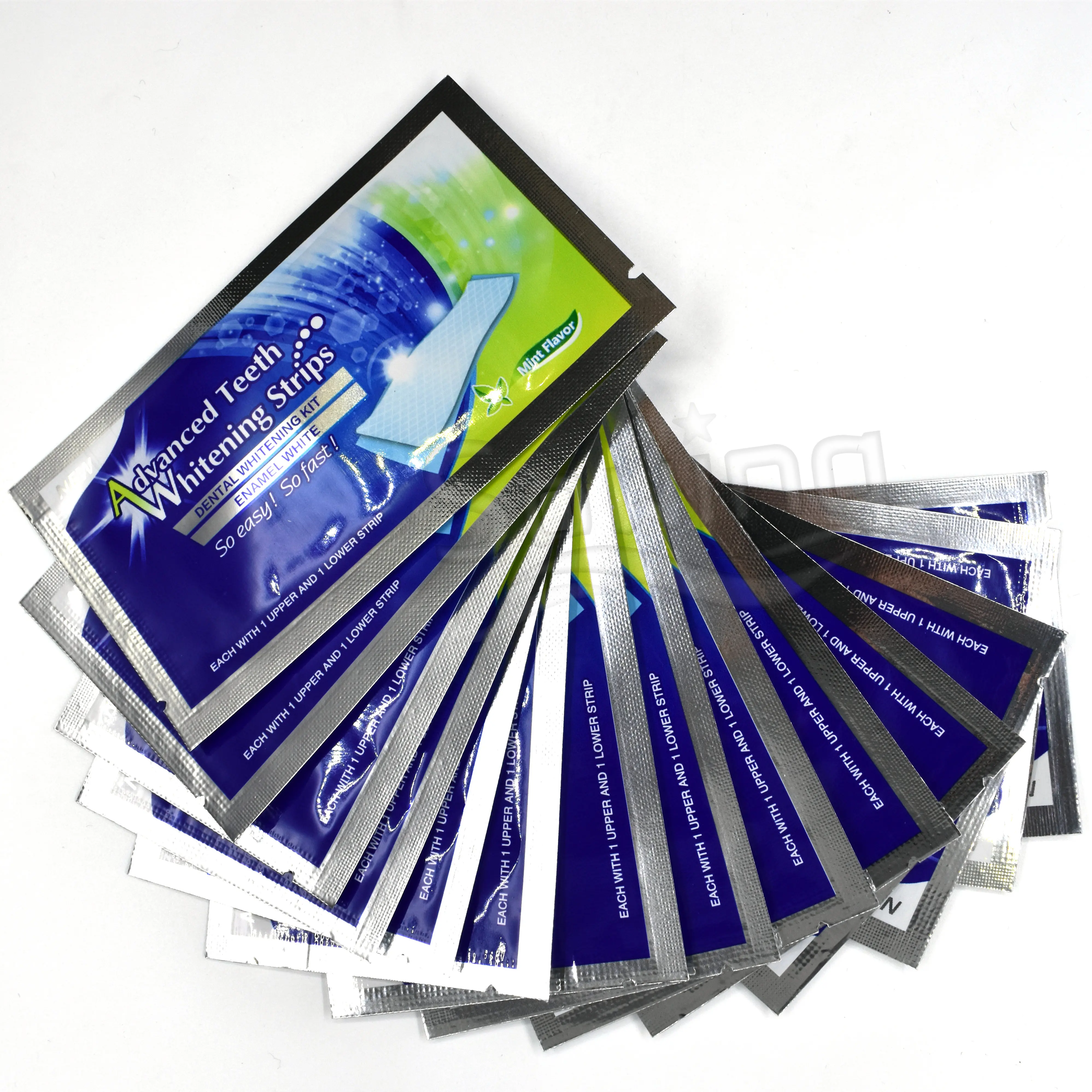 

28pcs/14pairs Advanced Teeth Whitening Strips Tooth Stain Removal Oral Hygiene Care Dental Shade Bleaching Kit Enamel White Tool