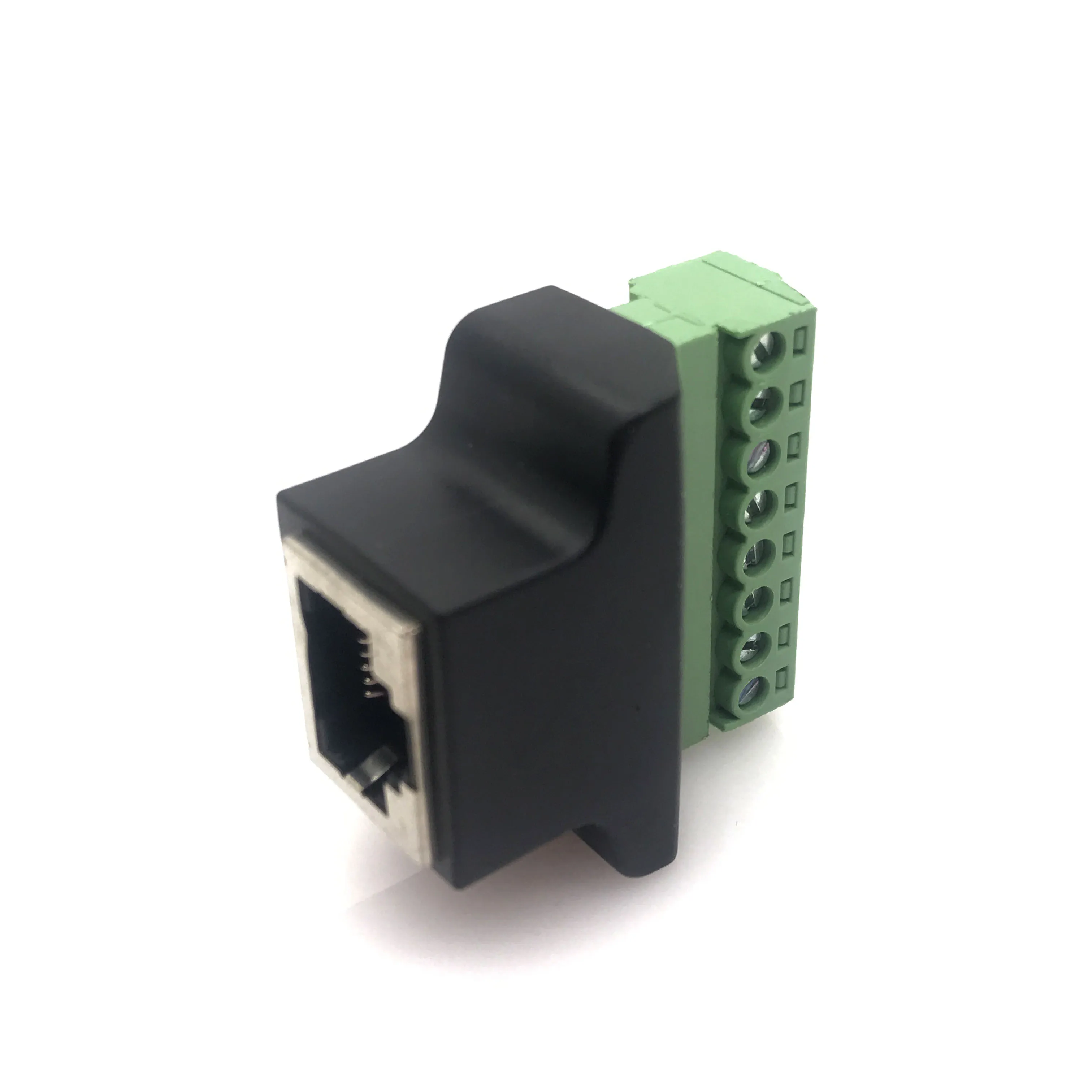 Переходник для кабеля Ethernet с разъемом RJ45 на винтовой терминал 8 Pin|Соединители| |