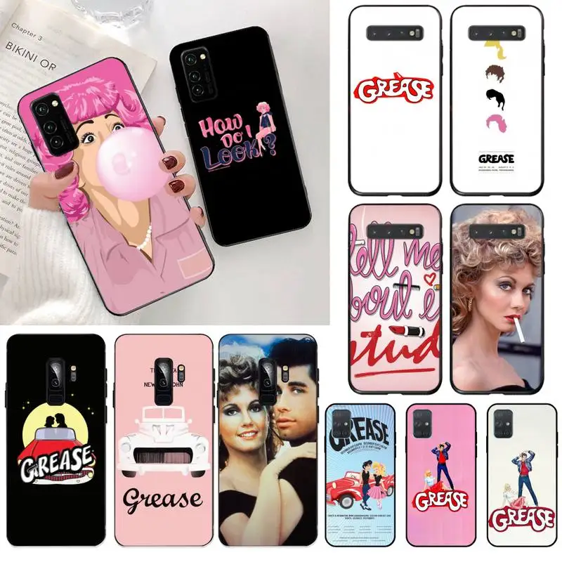 

Grease Tell Me About it Stud DIY Painted Bling Phone Case for Samsung S20 plus Ultra S6 S7 edge S8 S9 plus S10 5G lite 2020
