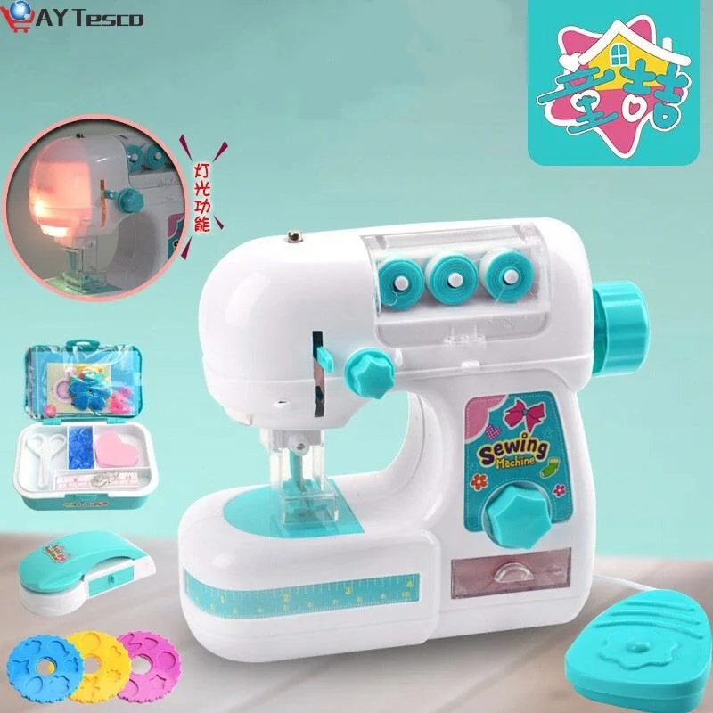 

Детская имитация швейной машины, игрушка, мини-мебель, игрушка, обучающий дизайн одежды, игрушки, креативный подарок для девочек, детей