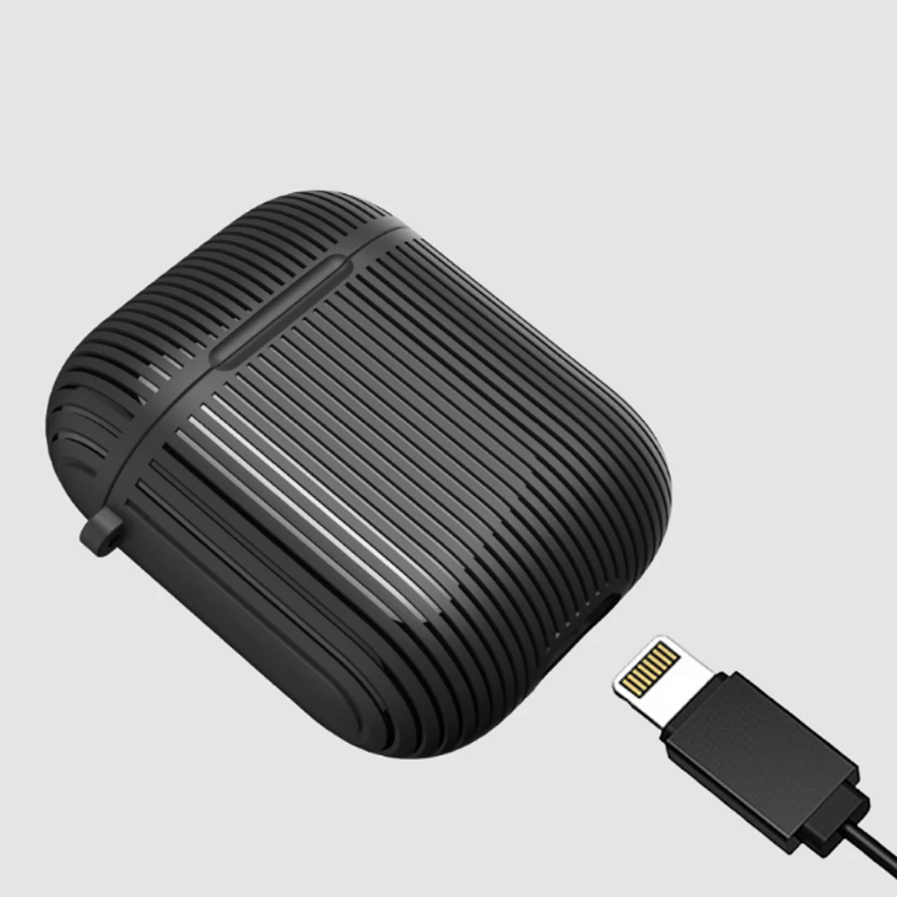 ТПУ чехол для наушников Apple Airpods 1/2 Беспроводная bluetooth гарнитура Защитная крышка