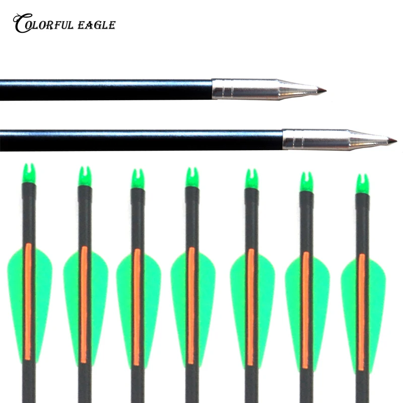Стрелы из стекловолокна для рекурсивного блочного Лука 6 30 шт./лот Spine 500 28/29/30/31 5