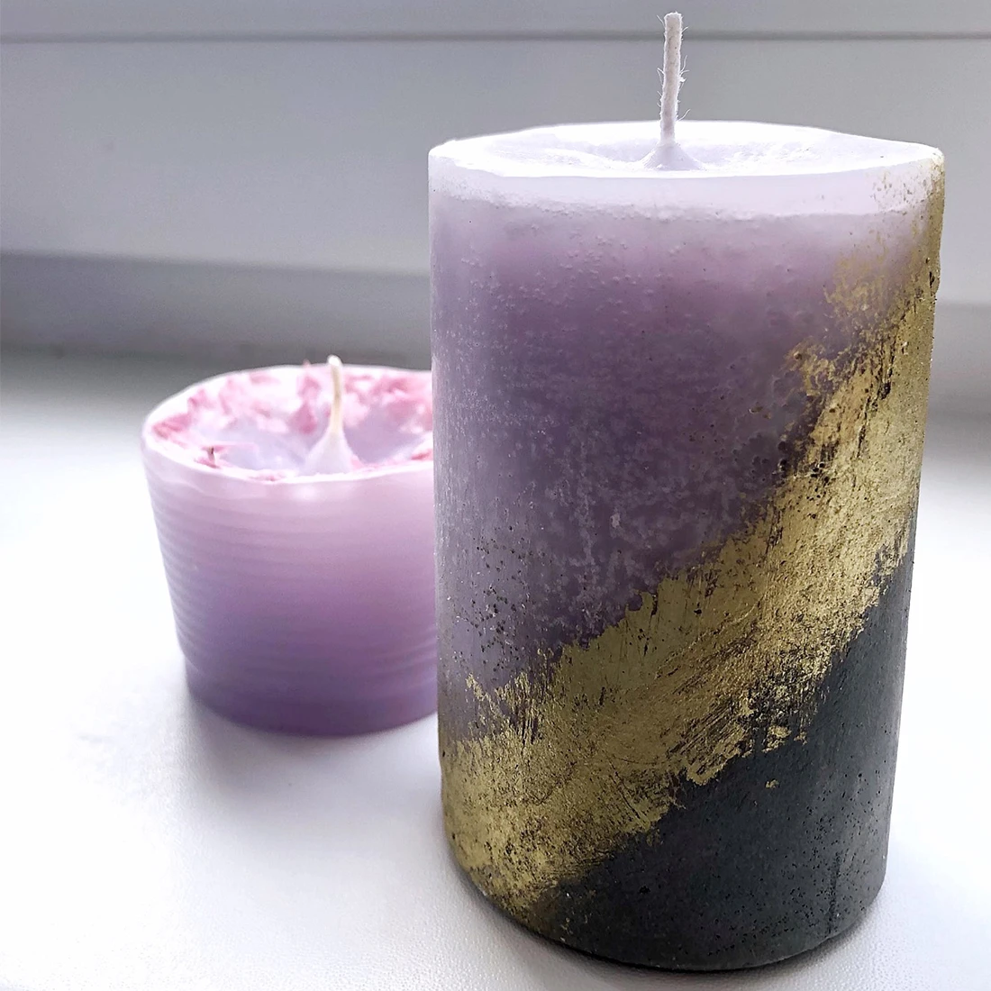 Цилиндрическая силиконовая форма для изготовления свечей ручной работы сделай