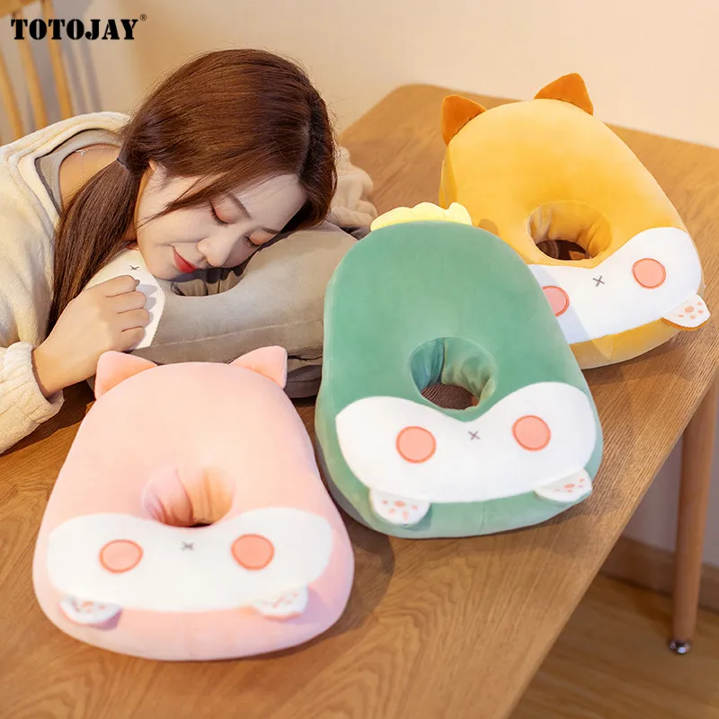 Креативная плюшевая подушка для сна в форме животных ягодиц мультяшная мягкая