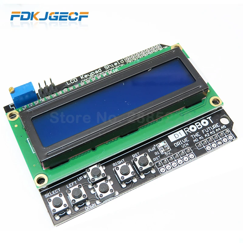 1 шт. ЖК клавиатура Щит 1602 дисплей Модуль для arduino ATMEGA328 ATMEGA2560 raspberry pi UNO синий