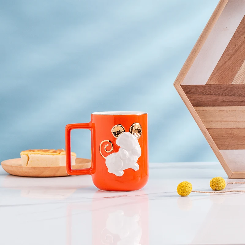 Кружки для чая и кофе EWAYS 450 мл креативные кружки кошек собак в североевропейском