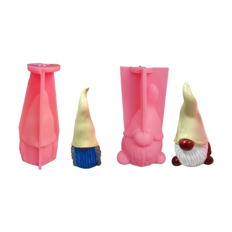 

1/2 Pcs 3D Gnome Statue Epoxy Resin Mold Aromatherapy Plaster Soap Silicone Mould DIY Crafts Home Ornaments Casting Tool