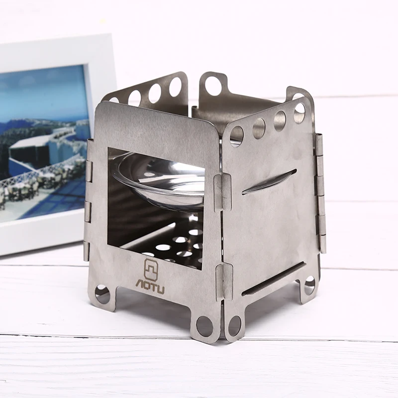 Портативная портативная уличная горелка для пикника барбекю титановая плита