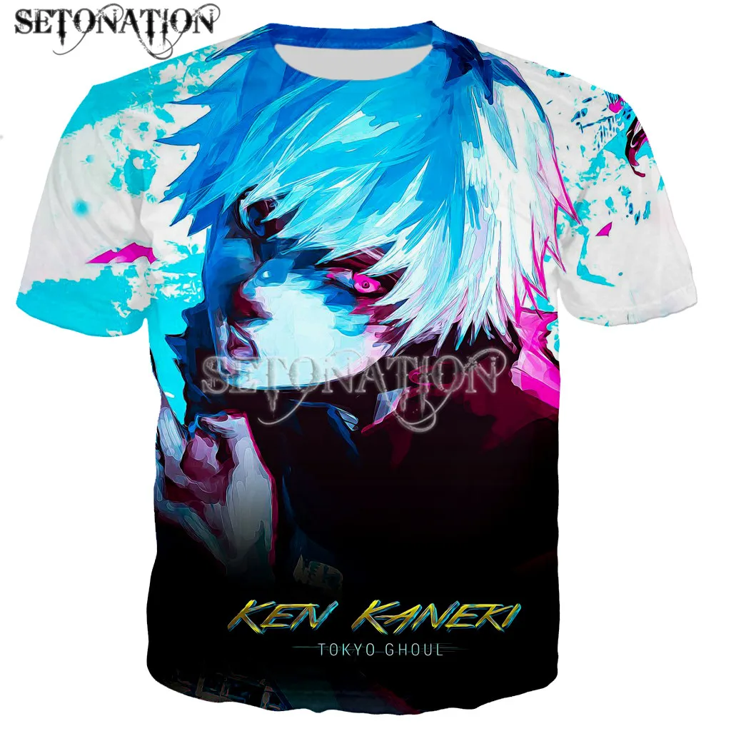 

Tokyo ghoul men/women New fashion cool 3D printed t-shirts casual Harajuku style tshirt streetwear tops