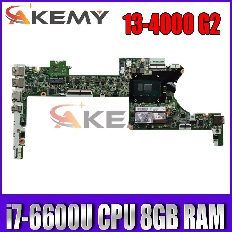 

Для HP X360 13-4000 G2 13-4100 серии Материнская плата портативного компьютера с SR2F1 i7-6600u Процессор 8 Гб Оперативная память DAY0DDMBAE0 мб 100% тестирование Бы...