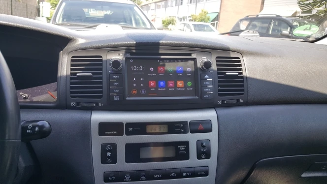 Eunavi 2 Din Автомобильный dvd плеер на основе Android Стерео GPS для Toyota Corolla E120 Byd F3