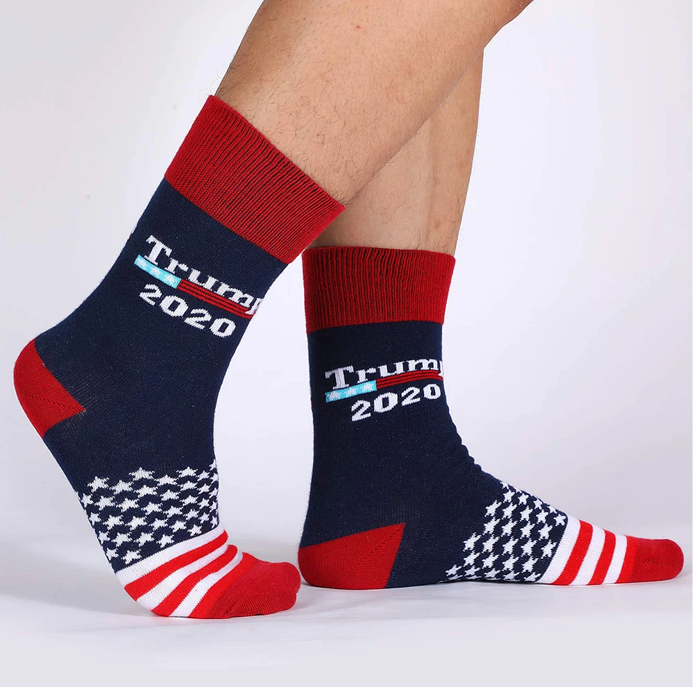 Креативные носки Дональд Трамп 2020 сделай Америку великим снова Национальный