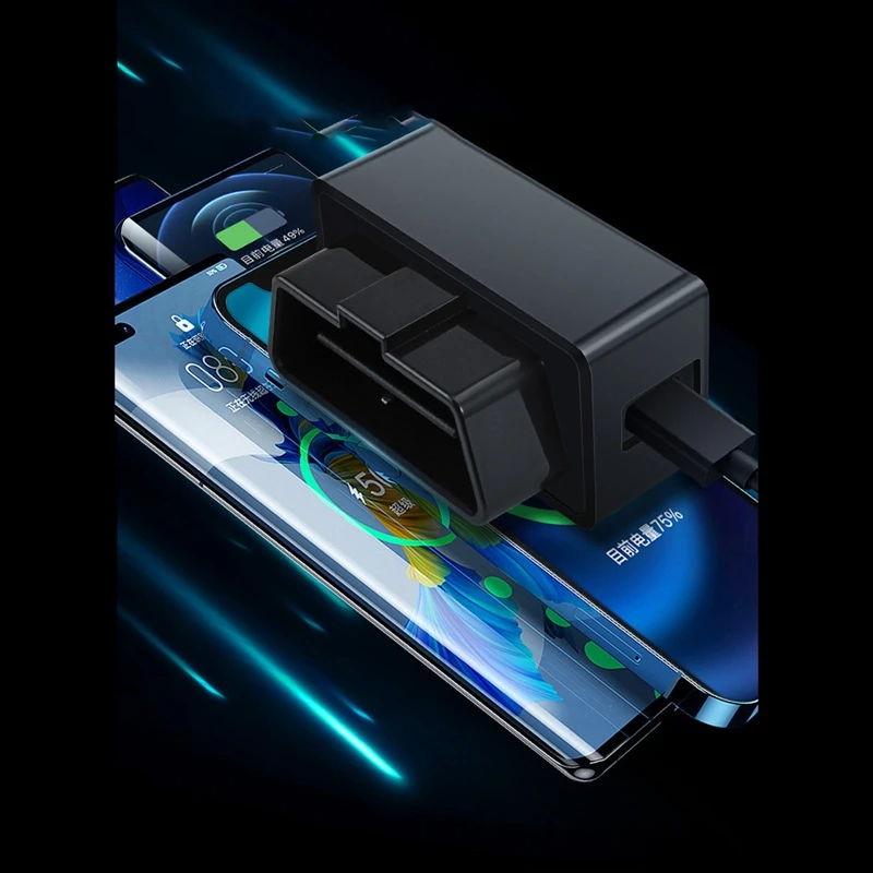 

Умное автомобильное зарядное устройство для Tesla Model 3 Y OBD, USB Стандартное Гнездо, невидимое быстрое зарядное устройство, адаптер