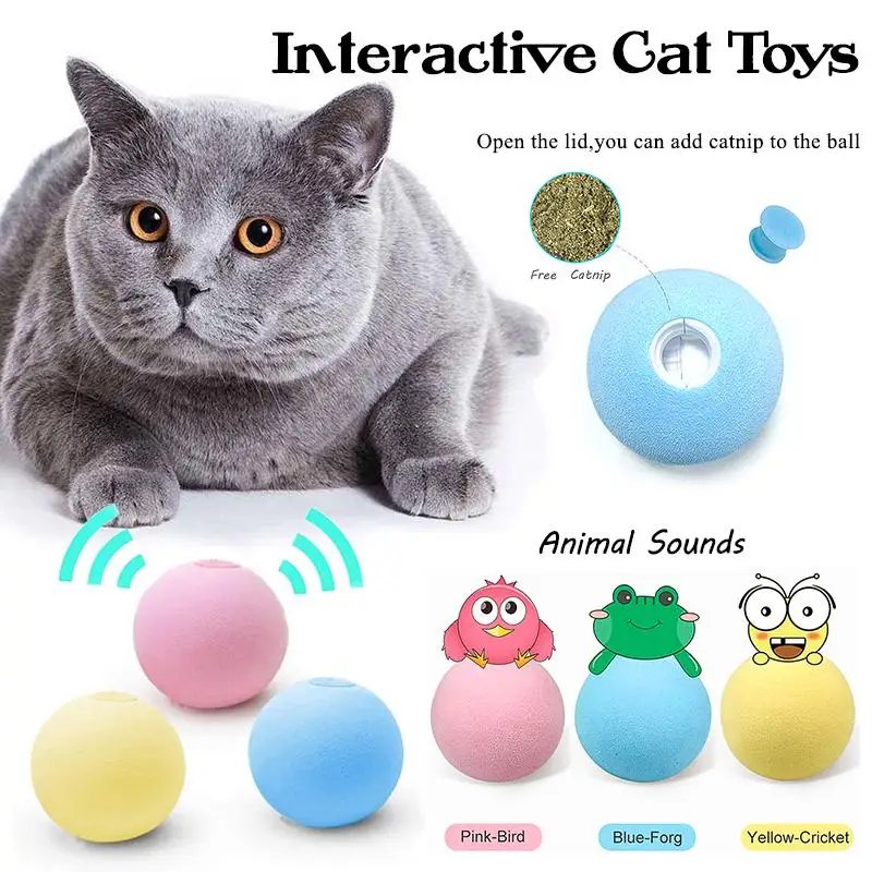 

Умные игрушки для кошек, интерактивный мяч, тренировочная игрушка для кошек, игрушечный мяч для домашних животных, товары для питомцев, игру...
