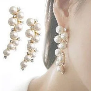 Жемчужные Ювелирные наборы для женщин серьги из натурального пресноводного