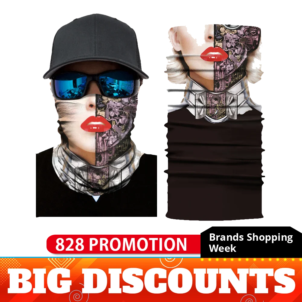 Маска для лица Masque Biker маска мотоцикла Балаклава унисекс с черепом маски езды на