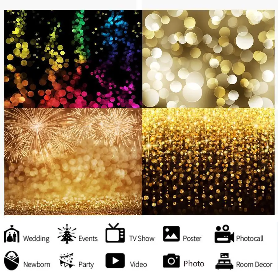 

Wonderful Color Light Spot Background for Adult and Child Birthday Party Decoration Photography Studio Photo 3D Digital Backdrop