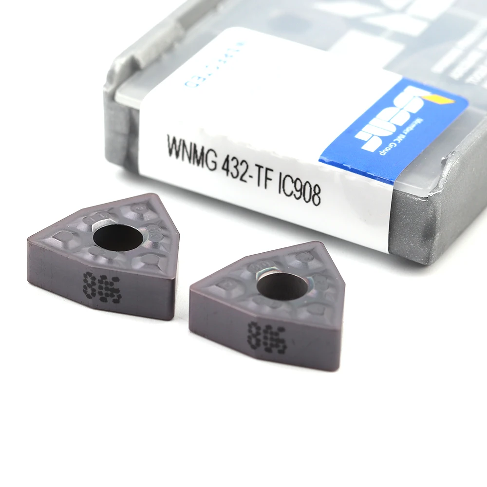 10 шт. WNMG080408 TF IC907/908 токарные инструменты для наружной обточки карбидная вставка